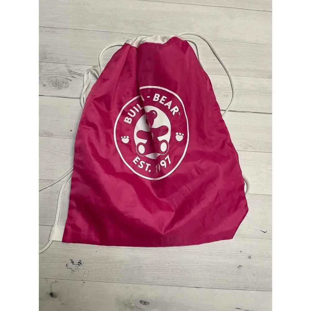 Build a bear‎ pink drawstring bag